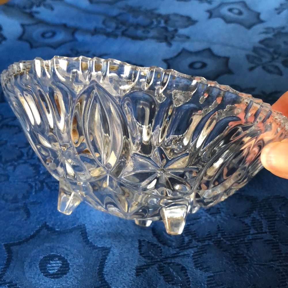 Vintage Chrystal Footed 6” Vase/Candy Dish